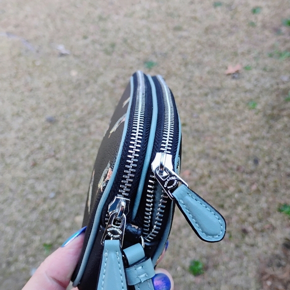 Coach Party Owl w/ Martini  double zip crossbody bag No Callouts free shipping - Picture 5 of 12